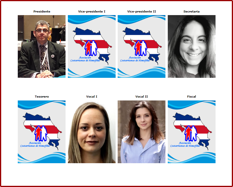 Junta Directiva, Asociación Costarricense de Hemofilia